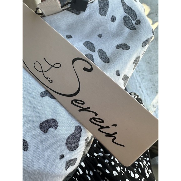 NWT Les Serein Stitch Fix Bohemian Maxi Tiered Ruffle Dress, Off-shoulder Sz M - Picture 4 of 8